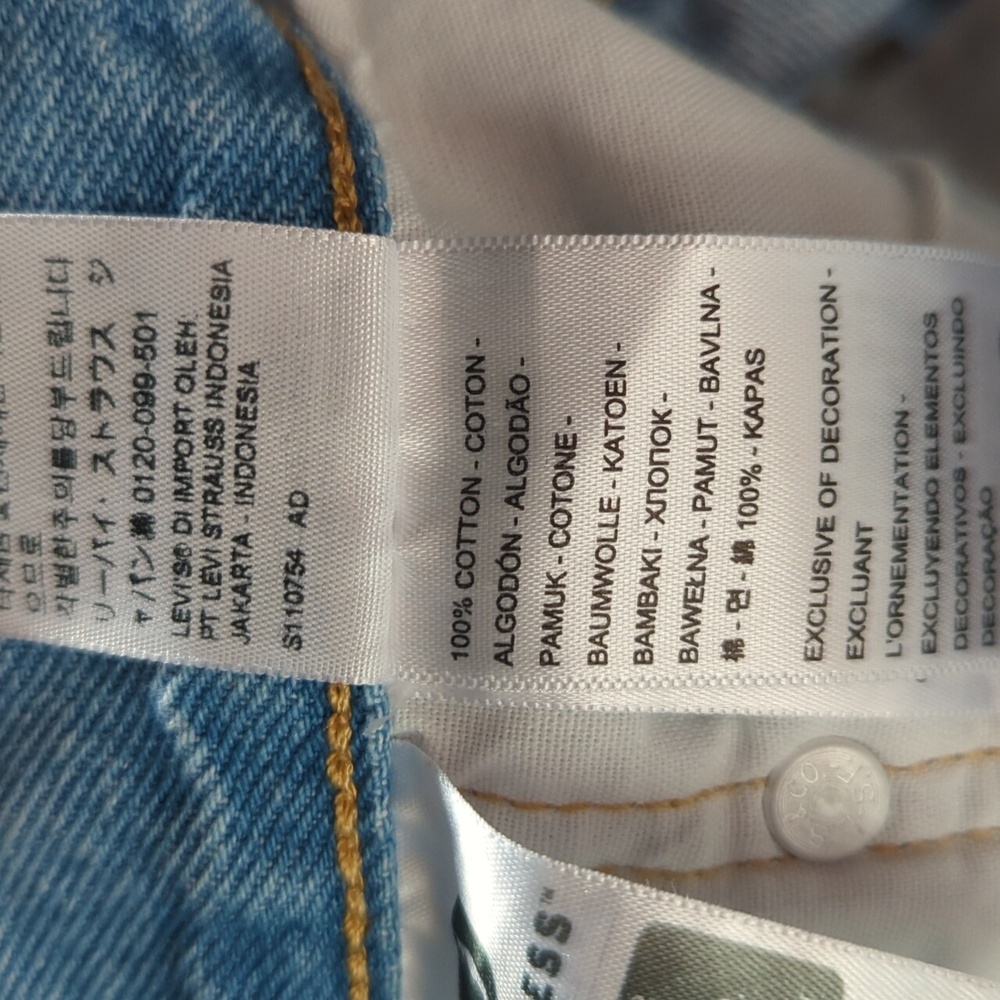 Levi's Premium distressed cutoff button fly jeans shorts - Picture 7 of 10